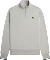 Fred Perry Half Zip Sweat Pulls & Pulls & Gilets Homme - Pull - Sweat à capuche - Cardigan - Beige - Taille XL