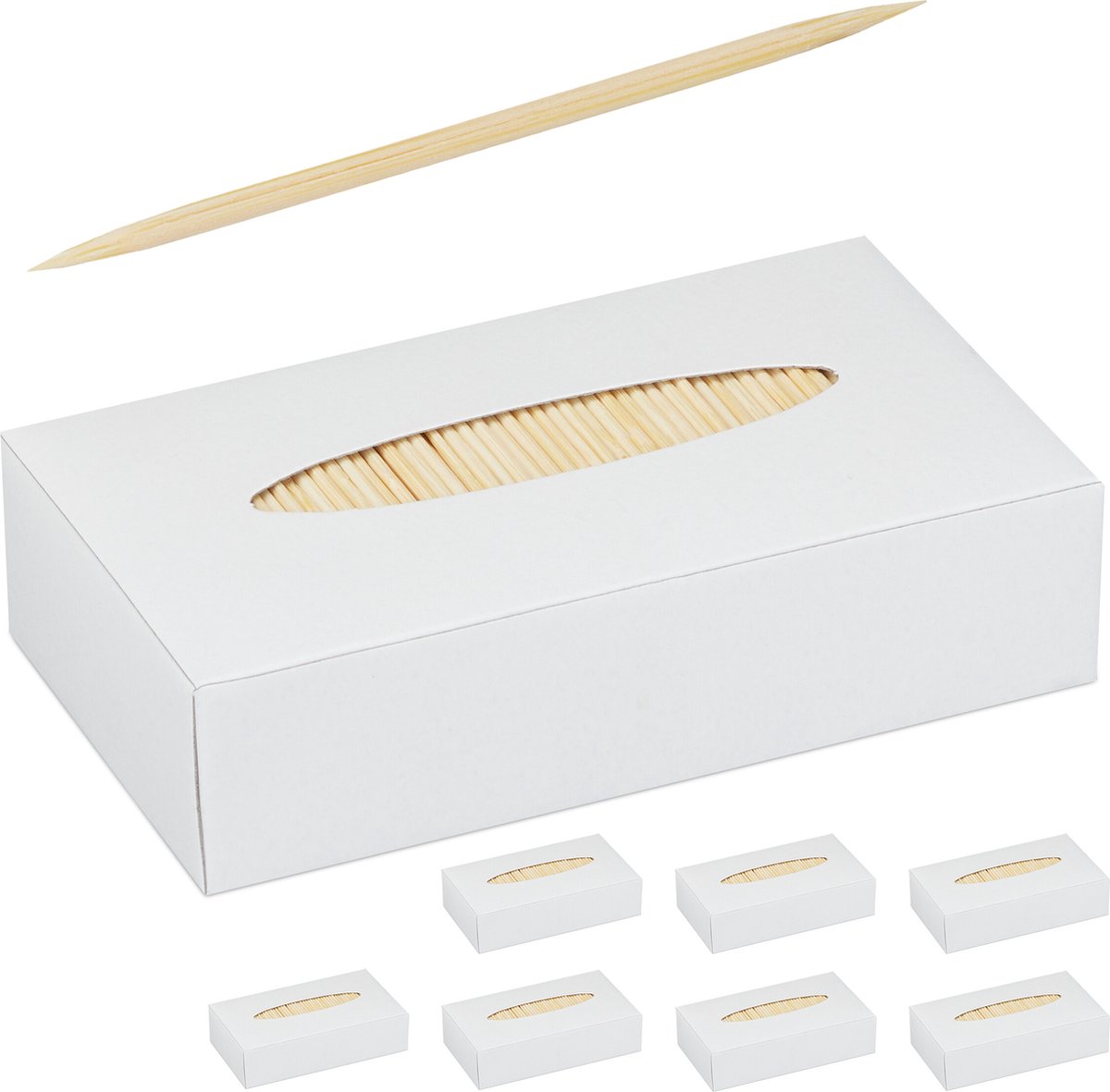 Goedkoopste tandenstokers set van 8000 - 6,5 cm - hout
