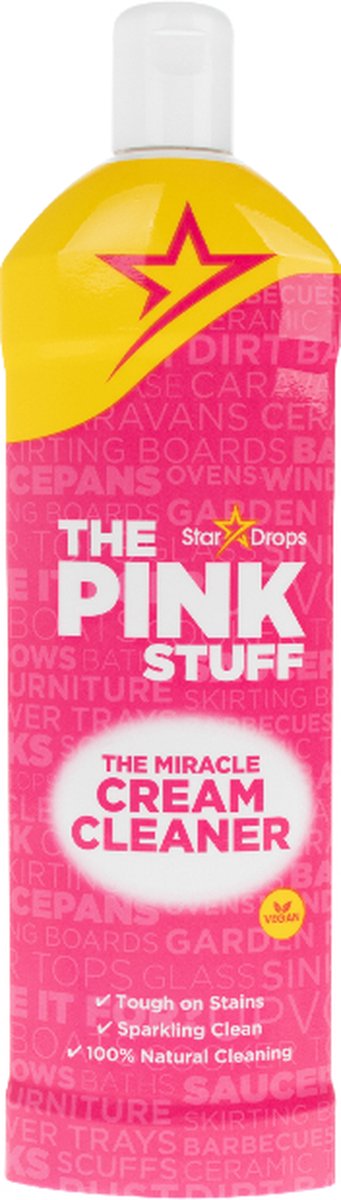 2x Stuks The Pink Stuff - The miracle Cream Cleaner - Schuurmiddel - 500 ML - Vegan