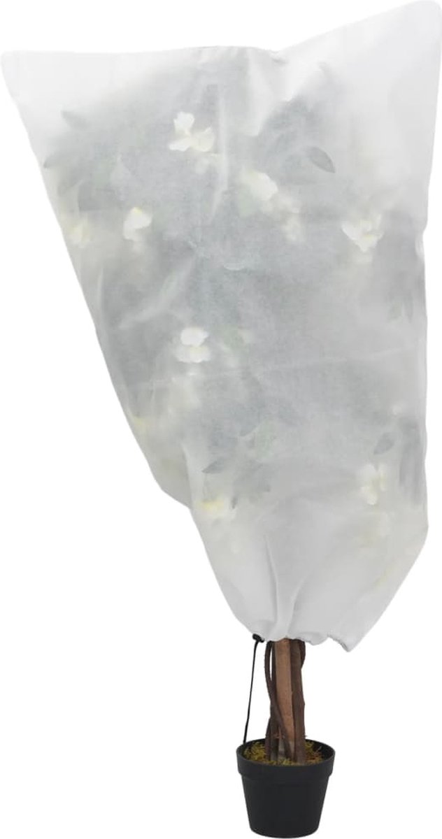 vidaXL - Plantenhoezen - met - trekkoord - 4 - st - 70 - g/m² - 0,8x1 - m van VidaXL — afbeelding 3