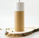 Molen van rubberhout met wit | 16,5 x 5,5 cm