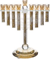 Crystal Elegant Hanukkiah Menorah 31×28 Cm