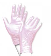 Unigloves Nitrile Handschoenen Poeder Vrij Metallic Fancy Rose Maat XS