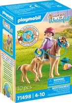 PLAYMOBIL Chevaux de Cascade Enfant avec poney et poulain - 71498