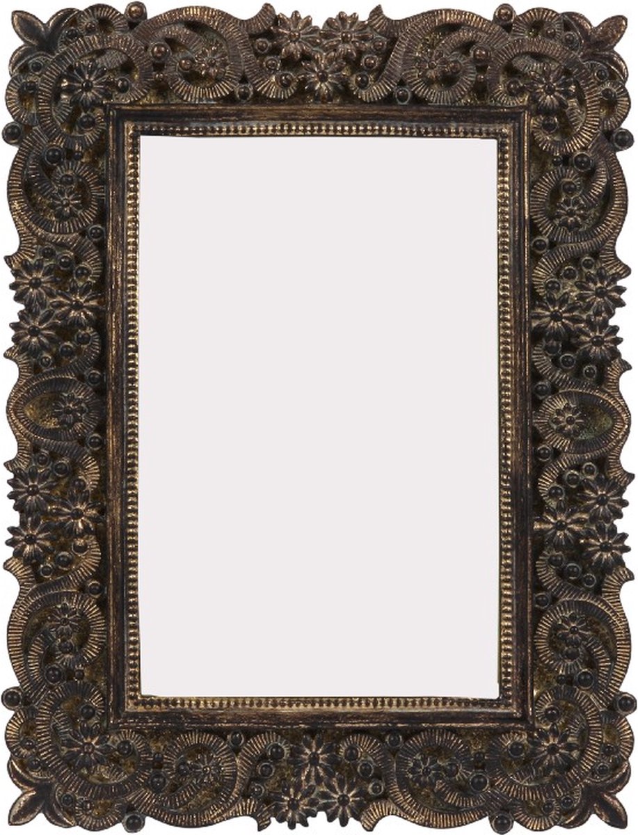 Baroque - Fotolijst - Fotolijst 10x15 cm - Bruin - Resin - Staand/Liggend - 21x16x2 - Polyresin