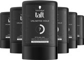 Bol.com Taft - Unlimited Hold Gel - Tottle - Haargel - Haarstyling - 6 x 300ml - Voordeelverpakking aanbieding