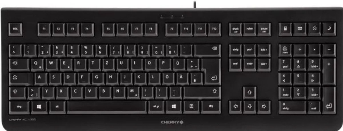 CHERRY KC 1000 - Toetsenbord - USB - Tsjechisch - zwart