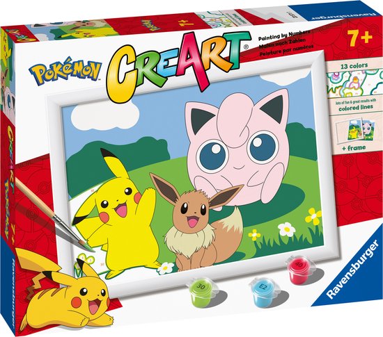 Ravensburger CreArt Pokémon Classics - Schilderen op nummer voor kinderen