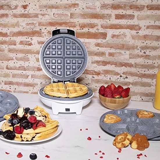 Wafelijzer met Verwisselbare Platen - Wafelijzer met Uitneembare Platen - Wafelijzer 3-in-1 - Wafelijzer Hartvorm - Wafelijzer Hartjes — afbeelding 5