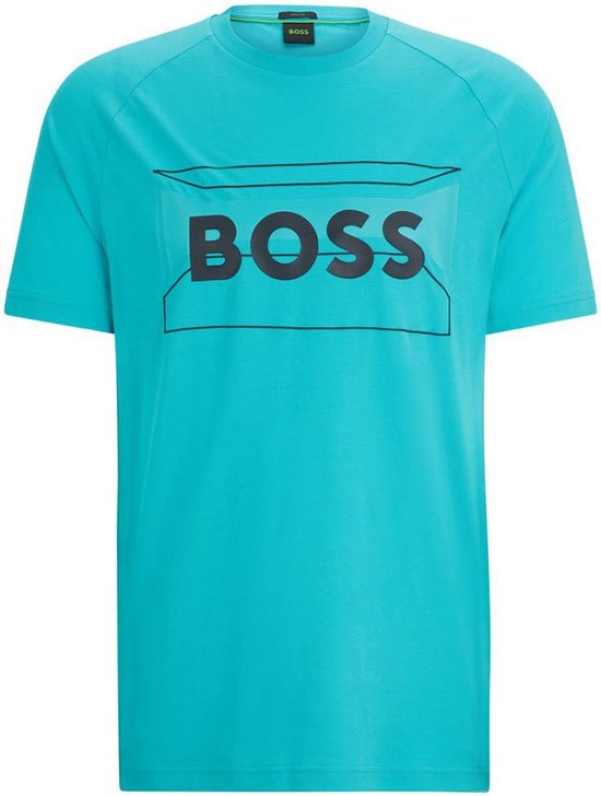 Boss 10259641 T-shirt Met Korte Mouwen Groen M Man