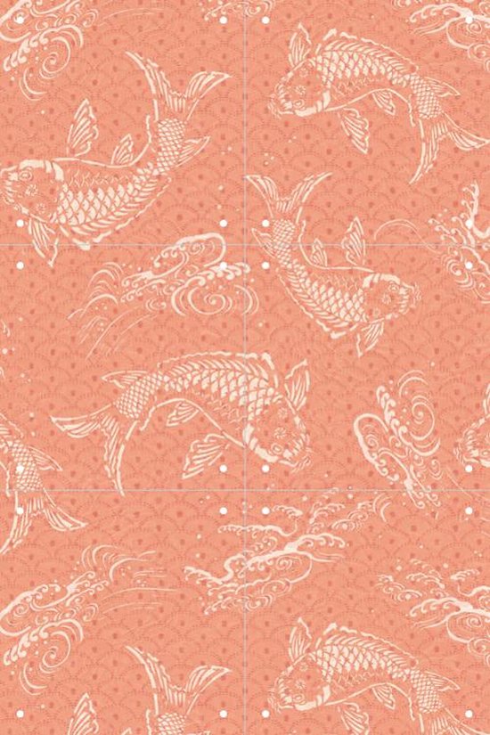 IXXI Peach Fuzz Koi Fish - Wanddecoratie - Dieren en insecten - 40 x 60 cm