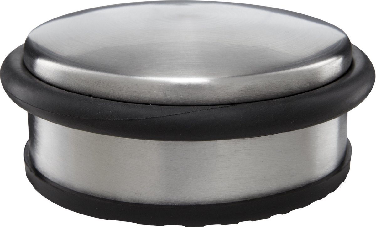 Protect-it Deurstopper/deurbuffer - 1x - D100 x H45mm - 1,15kg - RVS - premium - zonder montage