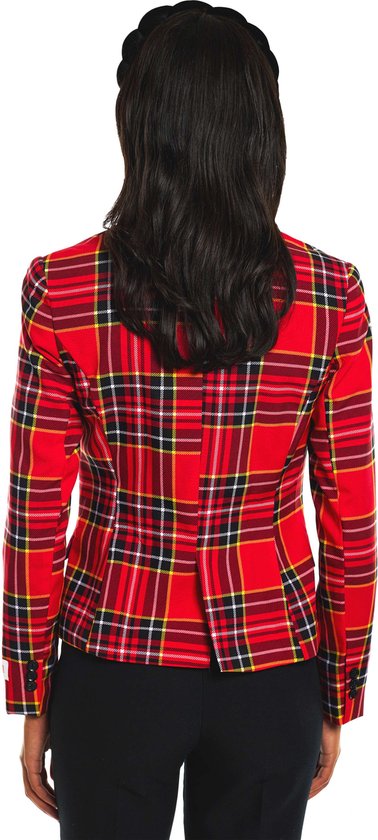 OppoSuits Lumberjackie - Blazer pour femme - Noël de Noël - Rouge - Taille : UE 46
