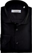 Chemise slim fit Ledub - noir - Repassage facile - Taille de col : 38