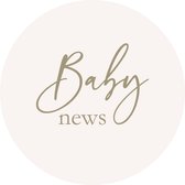 Studio le petit - Sticker baby nieuws - 50 Stuks - Geboortesticker - Sluitzegel - Beige - Zwanger