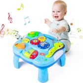 Table d'activité, jouets pour bébé, table d'apprentissage musicale pour 6-12 mois, speelgoed d'activité pour garçons filles 6 7 8 9 10 11 12+ mois