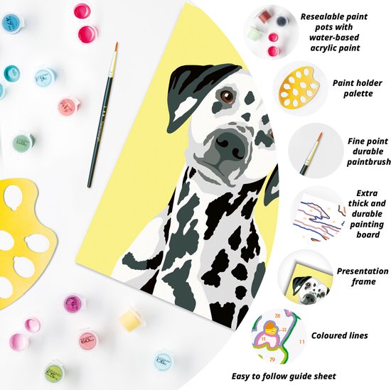 Bébé dalmatien | Peinture par numéros enfant Bébé dalmatien | Peinture par numéros enfant