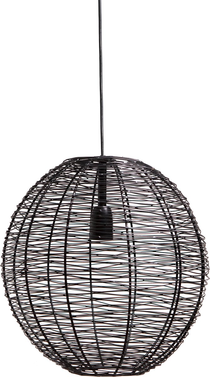 1304 Design - Hanglamp - NATHAN - Mat Zwart - Ø55x55cm