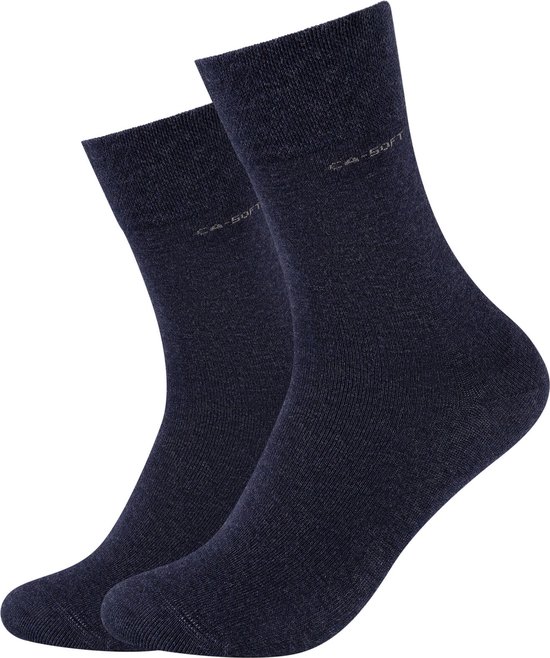 Camano Ca-soft sokken unisex 2 PACK 39/42 Marine Naadloos en zonder knellende elastiek