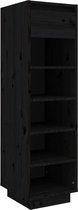vidaXL-Schoenenkast-34x30x105-cm-massief-grenenhout-zwart