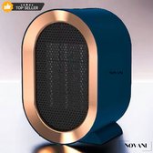 Novani - Ventilateur électrique de Luxe - Chauffage - Chauffage - 800W/1200W - Hiver - Chauffage économique - Blauw - Blue - Cadeau de Noël