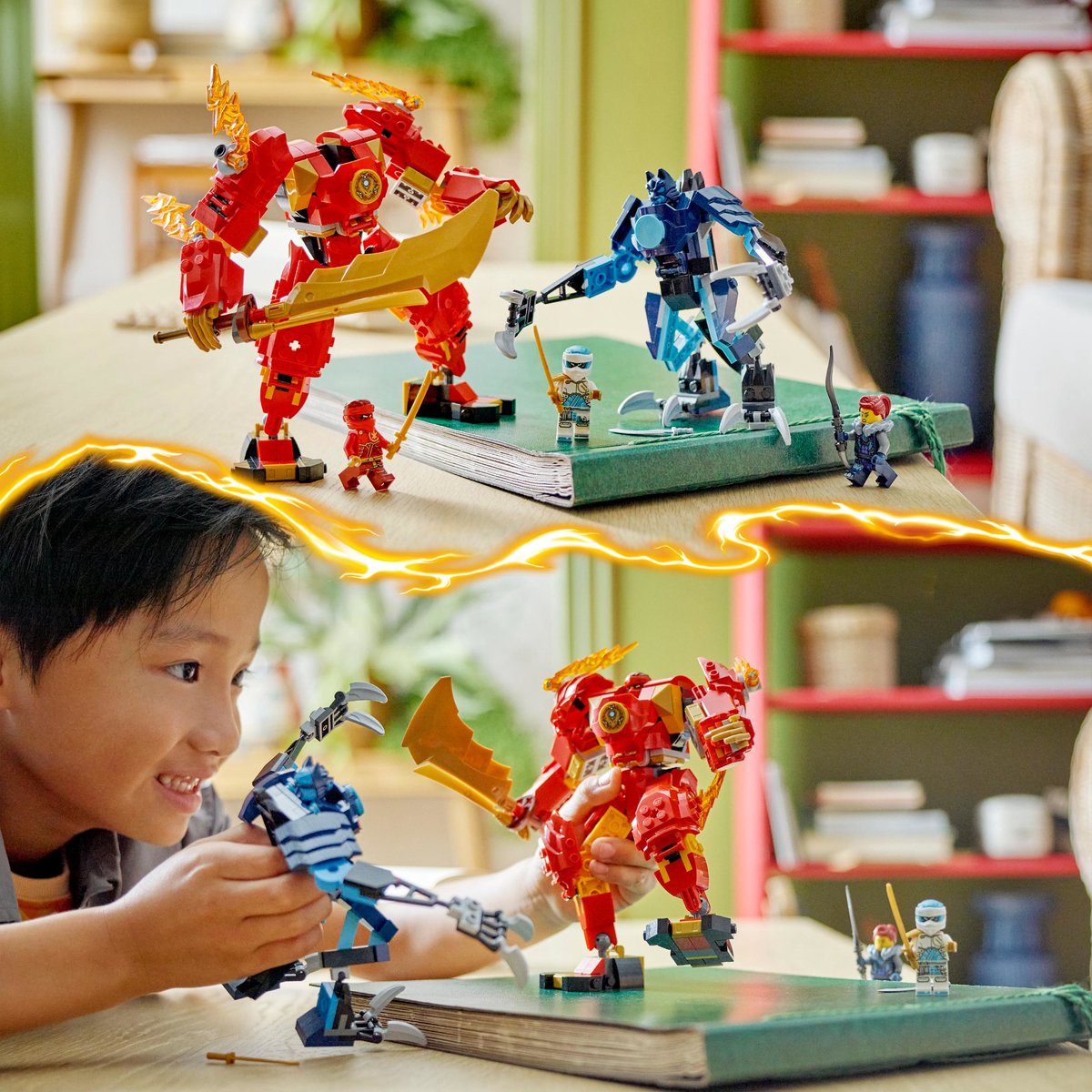 LEGO 71808 NINJAGO Kai's elementaire vuurmecha Actiefiguur Speelgoed voor Rollenspellen — afbeelding 24