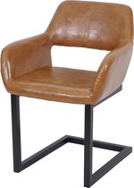 Cosmo Casa Dining room chair - C antilever chair kitchen chair - Retro 50s design - Faux leather - imitation suede