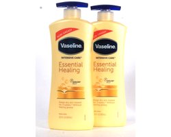 Vaseline Essential Healing With Pump Body Lotion - 2 x 600 ml