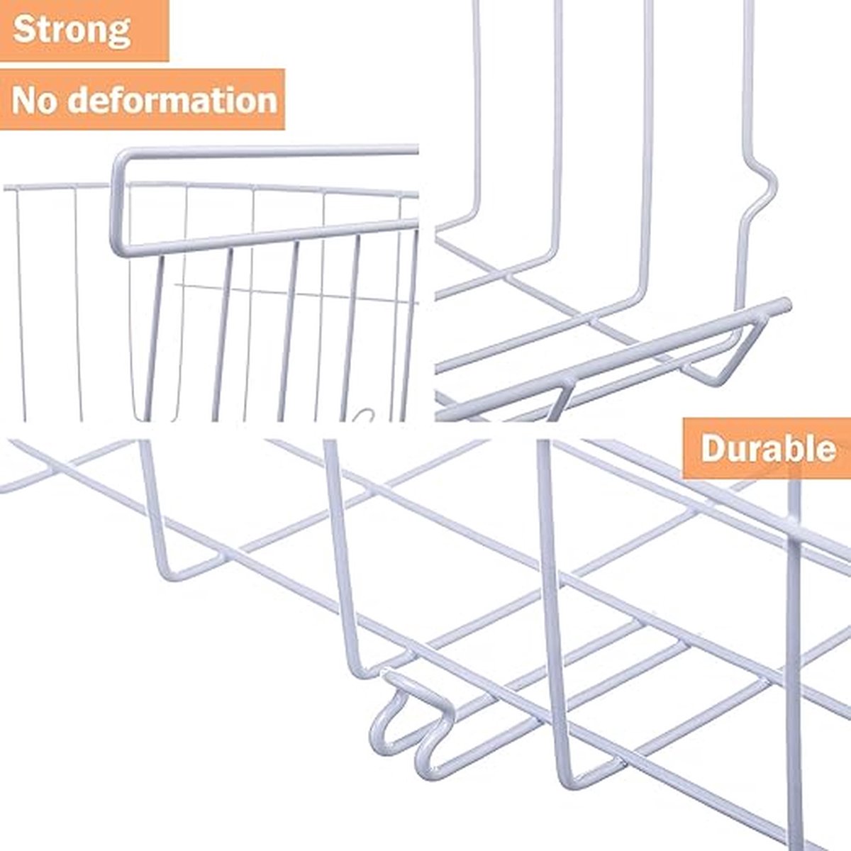 Draadmand aluminium driehoek 2 laags zwart 28x13x30 cm kopen