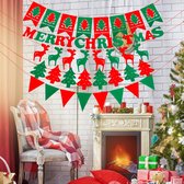Kerstslinger, decoratie, banner, rood, om op te hangen, kerstdecoratie, banner, set, kleurrijk, met perfect voor kerstdecoratie, huis en kerstfeest, decoratie huizen Kerstmis