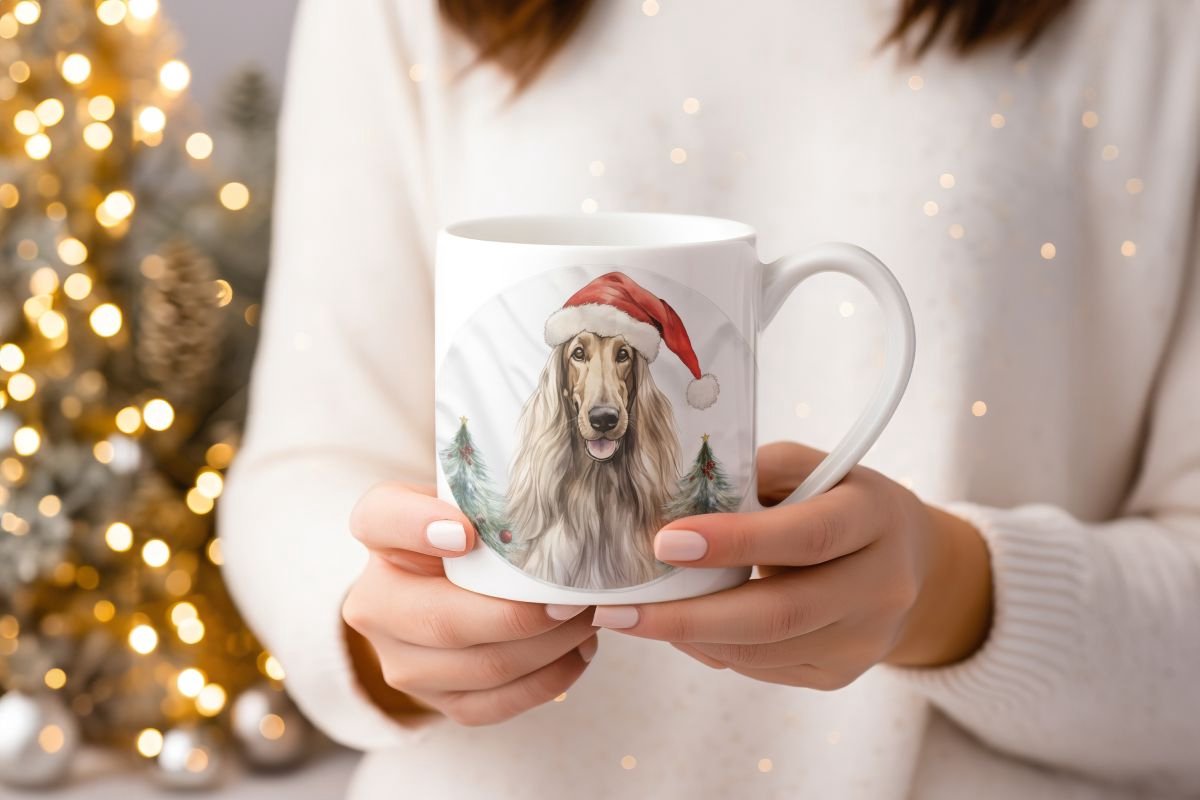 Mok Afgaanse Hond Beker cadeau voor haar of hem, kerst, verjaardag, honden liefhebber, zus, broer, vriendin, vriend, collega, moeder, vader, hond