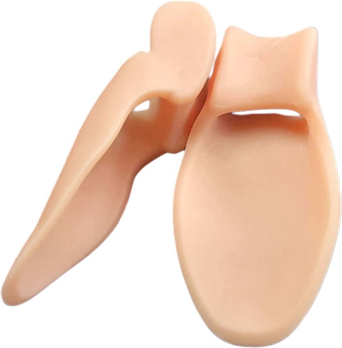 hallux valgus grote teencorrector - hallux valgus beschermer - Jicht Correctie - Teen Spreider set van 2 stuks - beige - oDaani