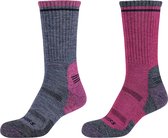 Skechers 2PPK Women Trail Wool Socks SK41105-5700, Vrouwen, Roze, Sokken, maat: 39-42