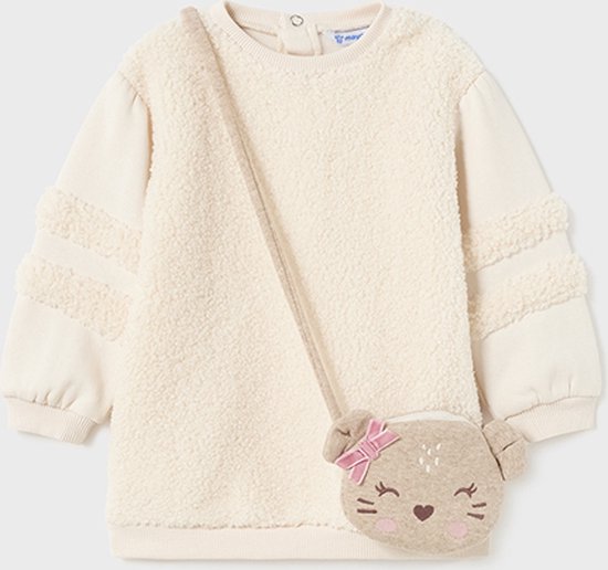 Robe Hiver Fille Mayoral - Manches Longues - Tissu Doux Pois Chich - Tailles 2 à 8 Ans - Lavable Machine