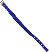 Hondenhalsband Nylon halsband 'SP' dubbel 20 mm x 50 cm Blauw