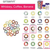 Arisenn® ZERO aroma tripple pod pack - Coffee, Whisky, Banana - geschikt voor Zero-Fles - de perfecte oplossing voor smaakvol water - 0% suiker 0% toevoegingen! - Geur Pod - Smaak Pod - Aroma Pod - 3 pods per bestelling