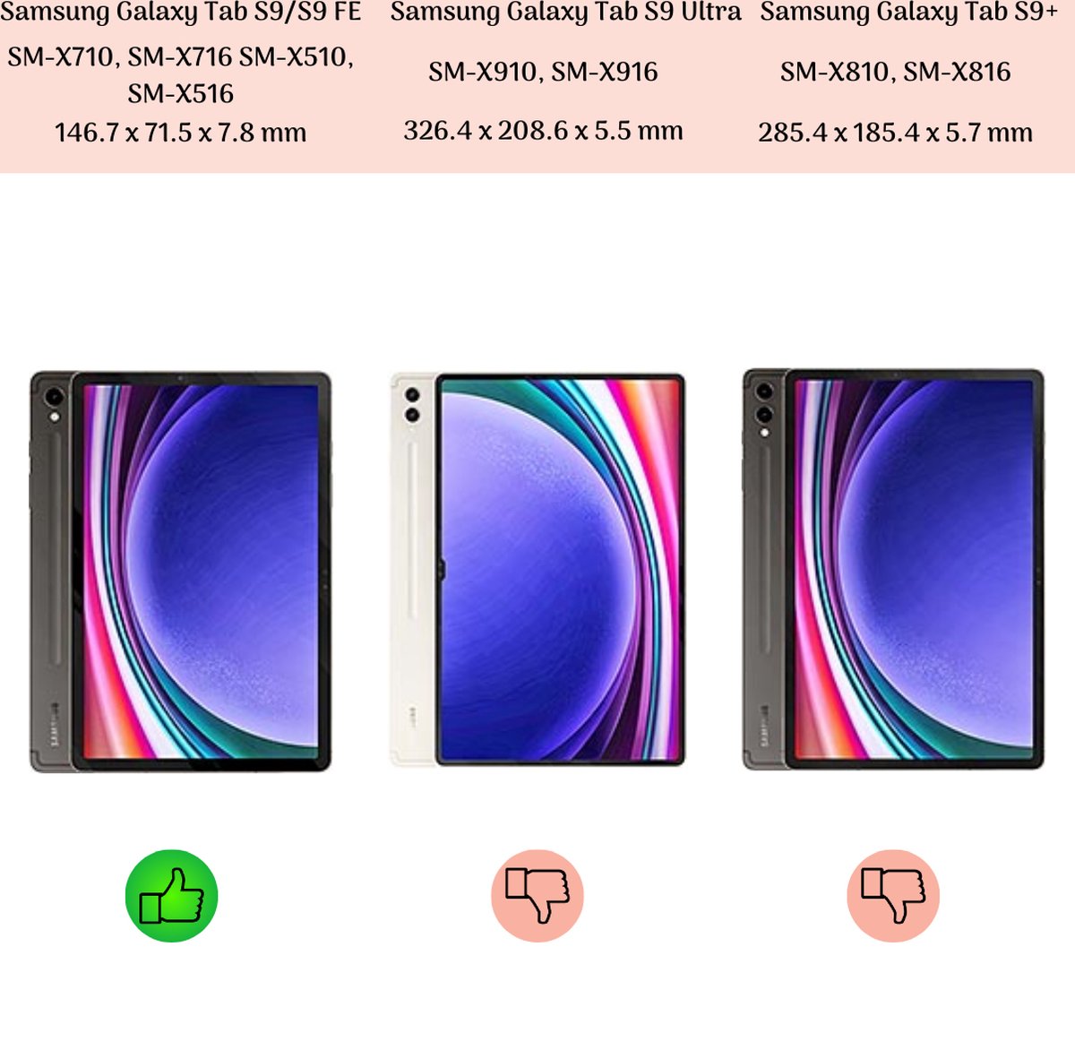 Hoozey - Back Cover geschikt voor Samsung Galaxy Tab S9/S9 FE (2023) - 11/10.9 inch - Tablet hoes - Marmer print - Roze