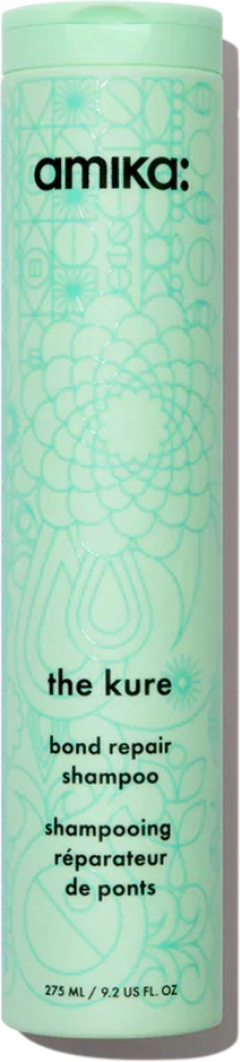 Amika The Kure Bond Repair Shampoo 275ml - Normale shampoo vrouwen - Voor Alle haartypes