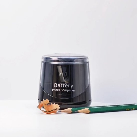 Taille-crayon électrique - batterie - différentes tailles - noir