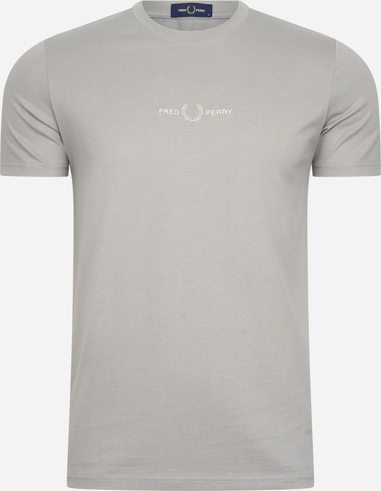 Fred Perry Embroidered t-shirt - limestone