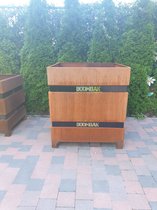 Boombak - Plantenbak - bloembak - staal - roestbak - cortenstaal - groot - buiten - luxe - 90 x 90 x 90 cm