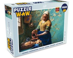 Puzzel Melkmeisje - Amandelbloesem - Van Gogh - Vermeer - Schilderij - Oude meesters - Legpuzzel - Puzzel 1000 stukjes volwassenen
