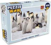 Puzzel Pinguïns - Sneeuw - Dieren - Legpuzzel - Puzzel 500 stukjes