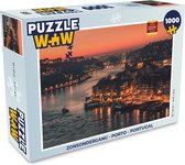 Puzzel Zonsondergang - Porto - Portugal - Legpuzzel - Puzzel 1000 stukjes volwassenen