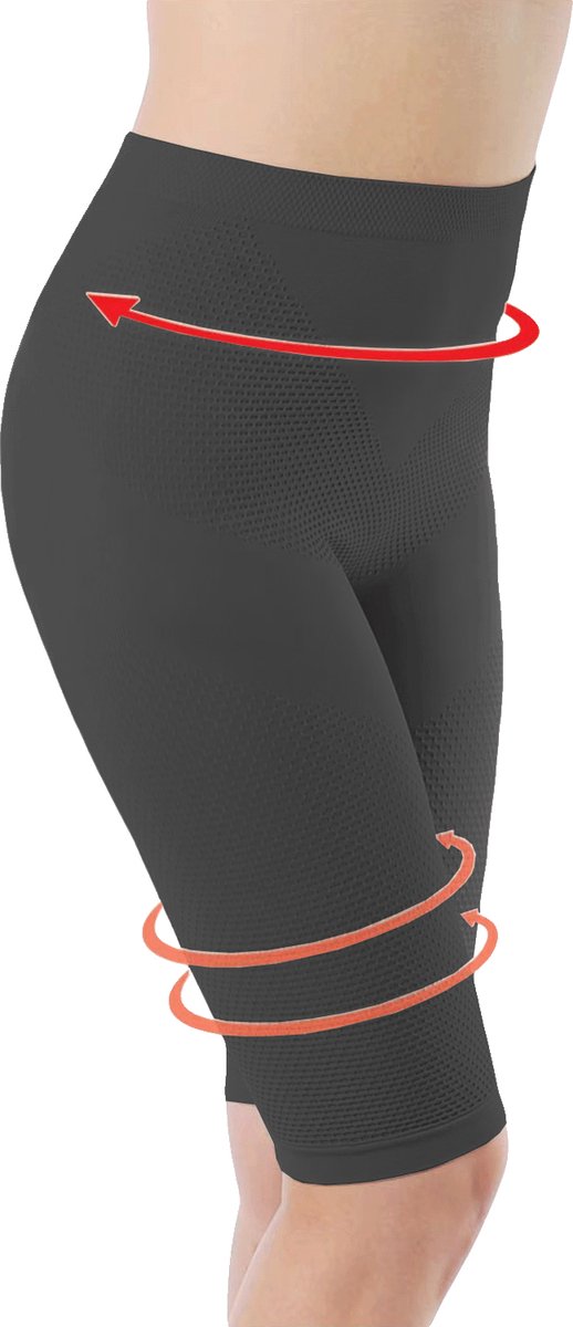 Fine Woman corrigerende boxershort lange pijpjes - M/L - Zwart