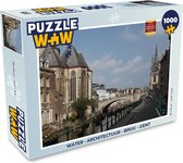 Puzzel Water - Architectuur - Brug - Gent - Legpuzzel - Puzzel 1000 stukjes volwassenen