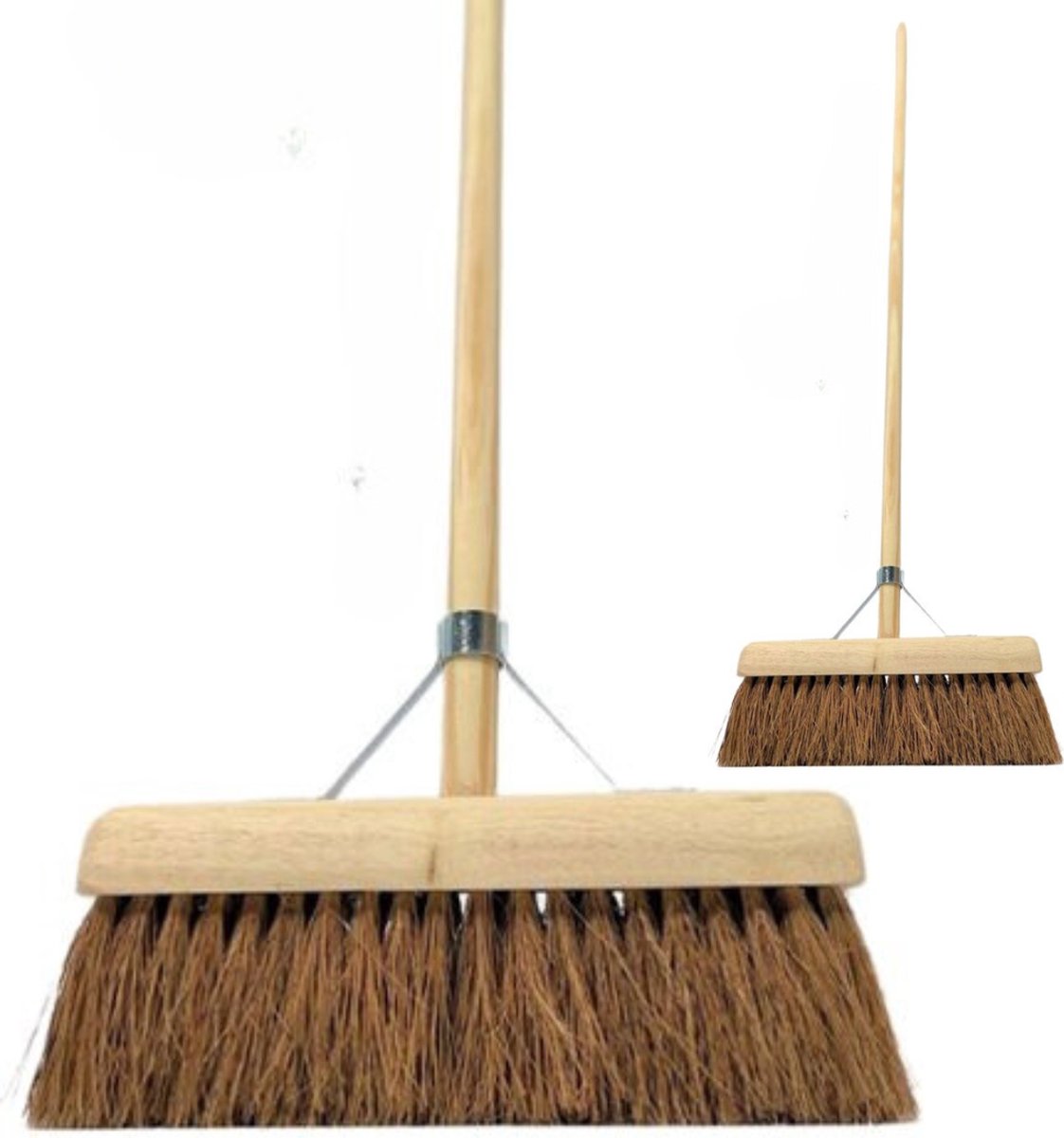 Goedkoopste Synx Tools bezem Binnenbezem Coco 29cm - Zachte Bezems - Bezem - Bezems - Kamerveger - Zaalveger / Zachte Besem - Incl. Steel 120cm - Binnen Bezem - Veger