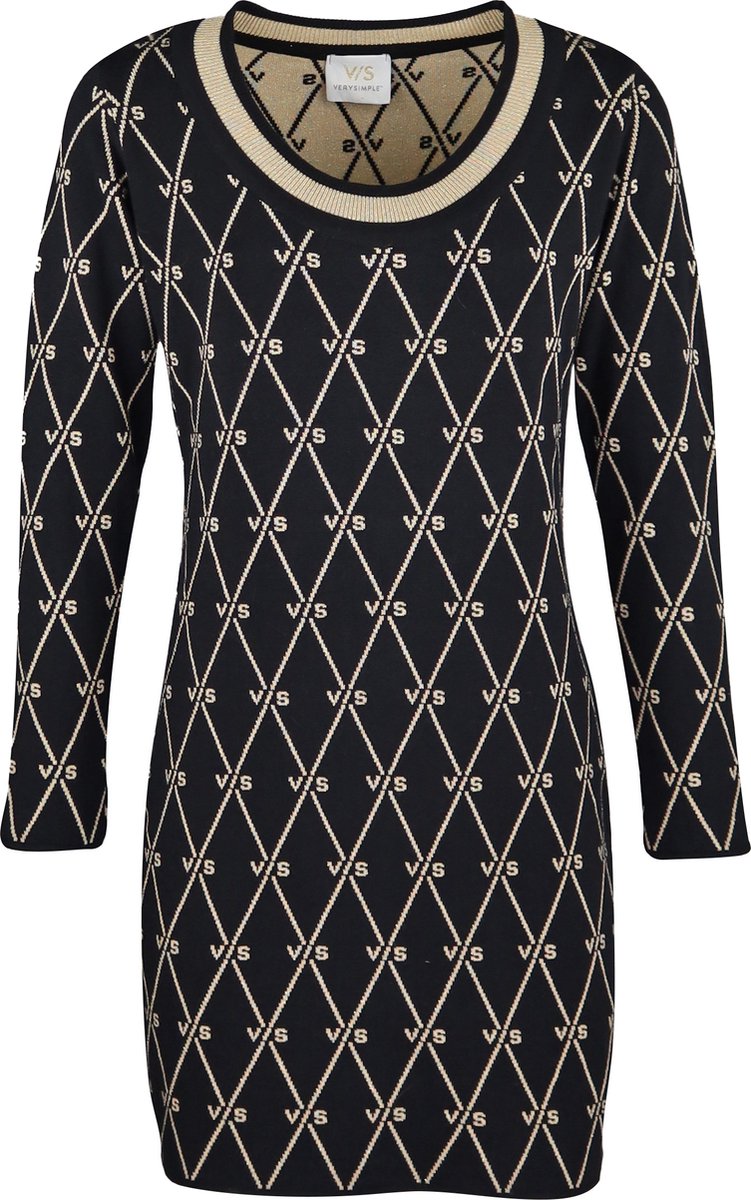 Verysimple • korte zwarte wollen jurk • maat S