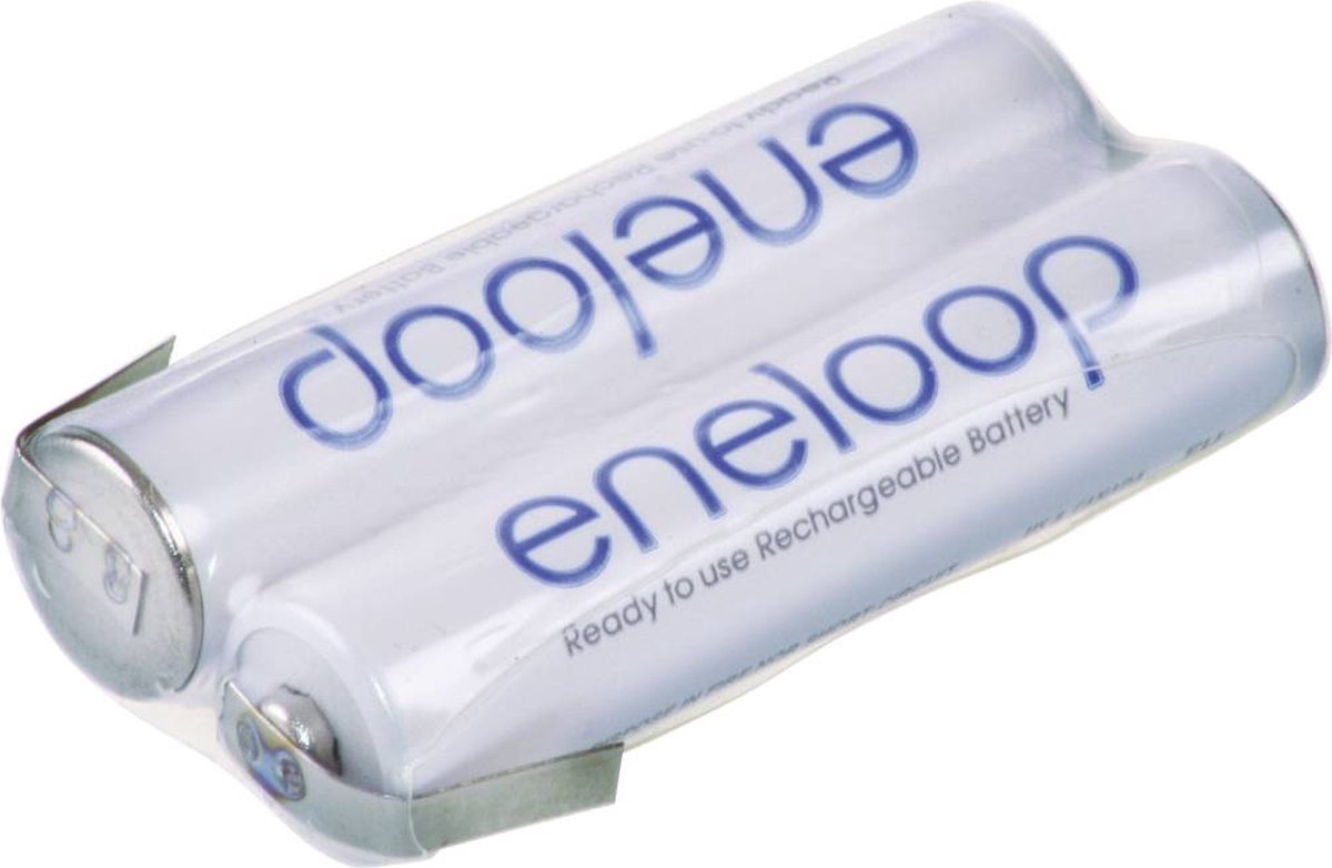 Panasonic eneloop Reihe F1x2 Accupack Aantal cellen: 2 Batterijgrootte: AAA (potlood) Z-soldeerlip NiMH 2.4 V 750 mAh