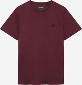 Lyle & Scott Tonal Eagle T-Shirt- Bordeau - M